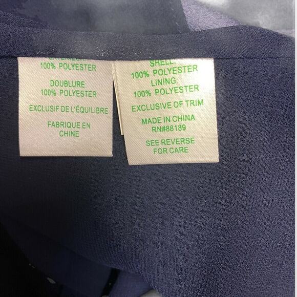 Lilly Pulitzer‎ Navy Cream Gold Crochet Shift Dress Career Business - Picture 5 of 8